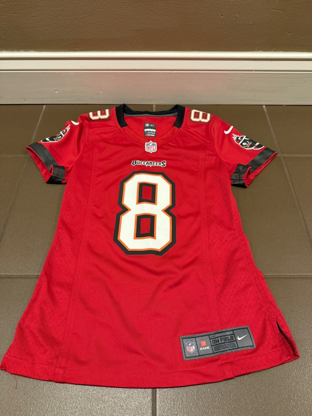 NFL Tampa Bay Buccaneers Red #8 Size XS Football Jersey